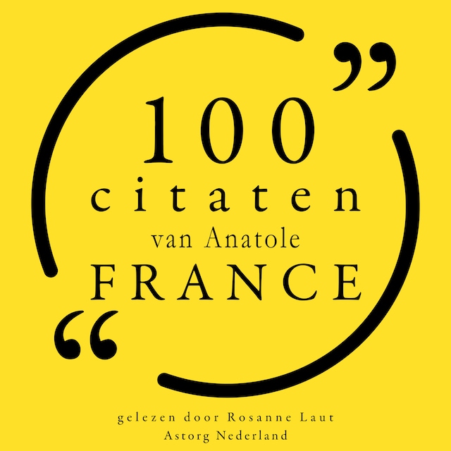 Bogomslag for 100 citaten van Anatole France