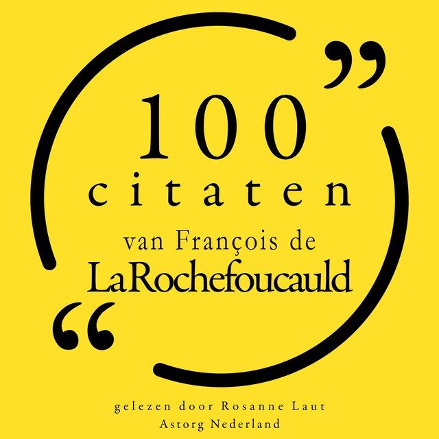 Copertina del libro per 100 citaten van François de la Rochefoucauld