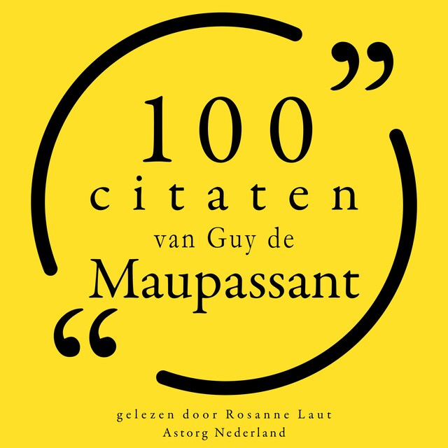 Buchcover für 100 citaten van Guy de Maupassant