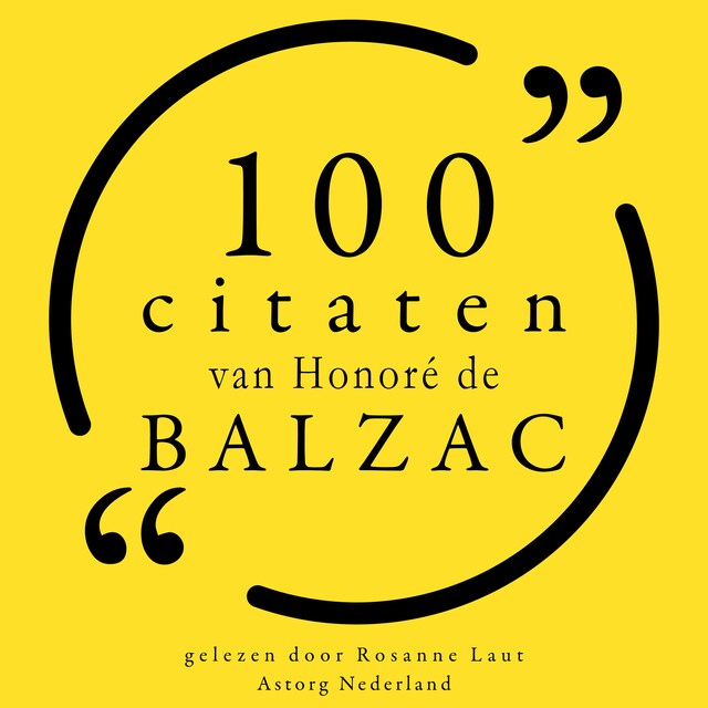 Bogomslag for 100 citaten van Honoré de Balzac