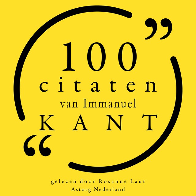 Portada de libro para 100 citaten van Immanuel Kant