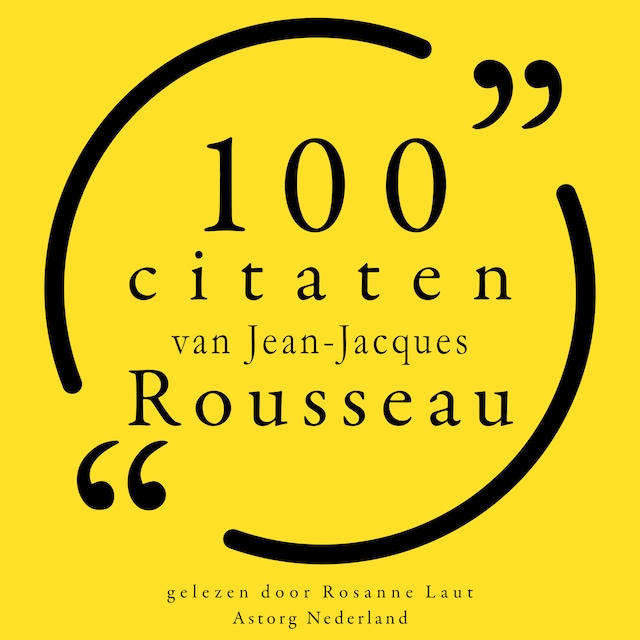 Buchcover für 100 citaten van Jean-Jacques Rousseau