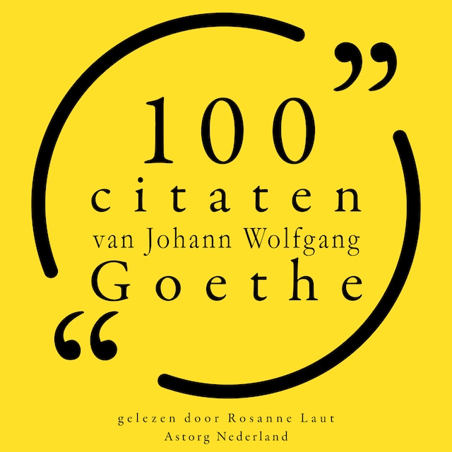 Copertina del libro per 100 citaten van Johann Wolfgang Goethe