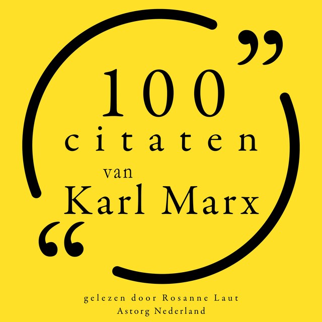 Kirjankansi teokselle 100 citaten van Karl Marx