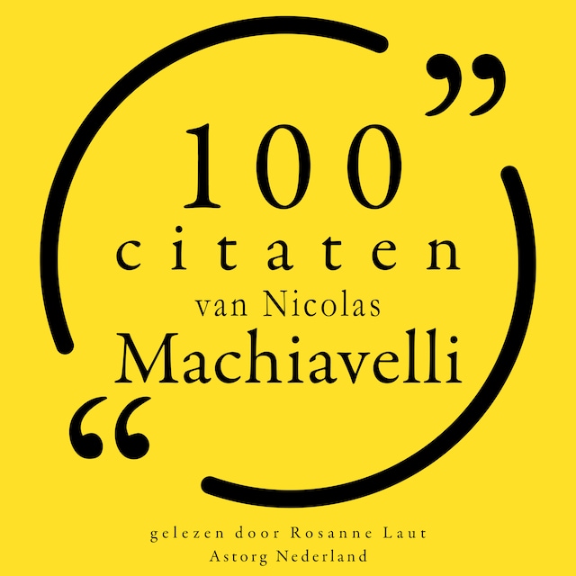 Bogomslag for 100 citaten van Nicolas Machiavelli