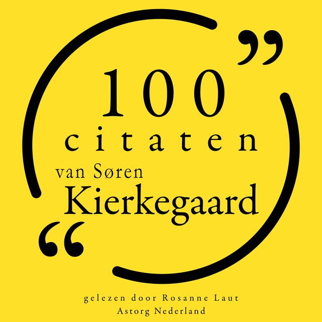 Couverture de livre pour 100 citaten van Søren Kierkegaard