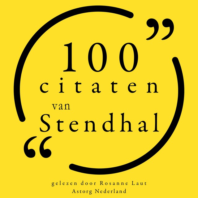 Bogomslag for 100 citaten van Stendhal