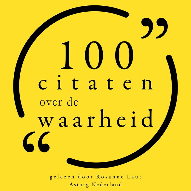 Portada de libro para 100 citaten over de waarheid