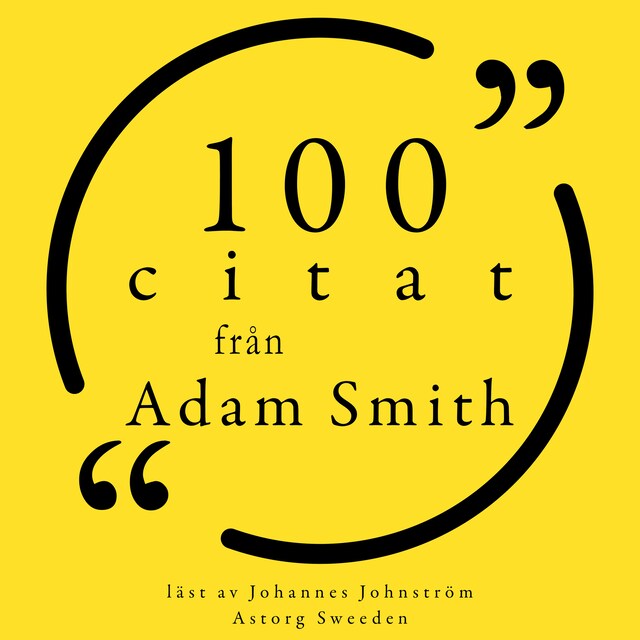 Portada de libro para 100 citat från Adam Smith