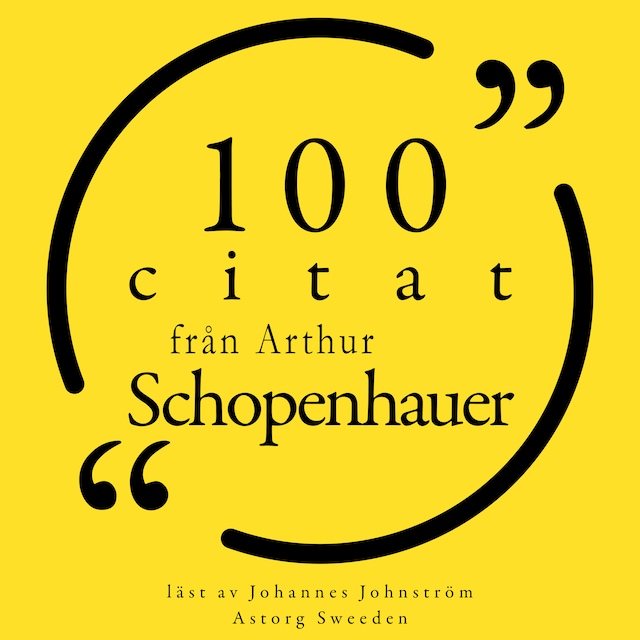 Book cover for 100 citat från Arthur Schopenhauer