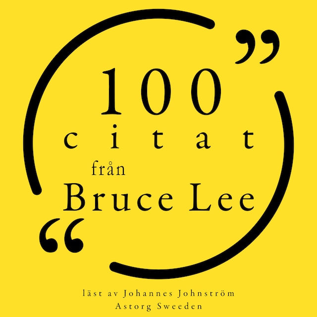 Kirjankansi teokselle 100 citat från Bruce Lee