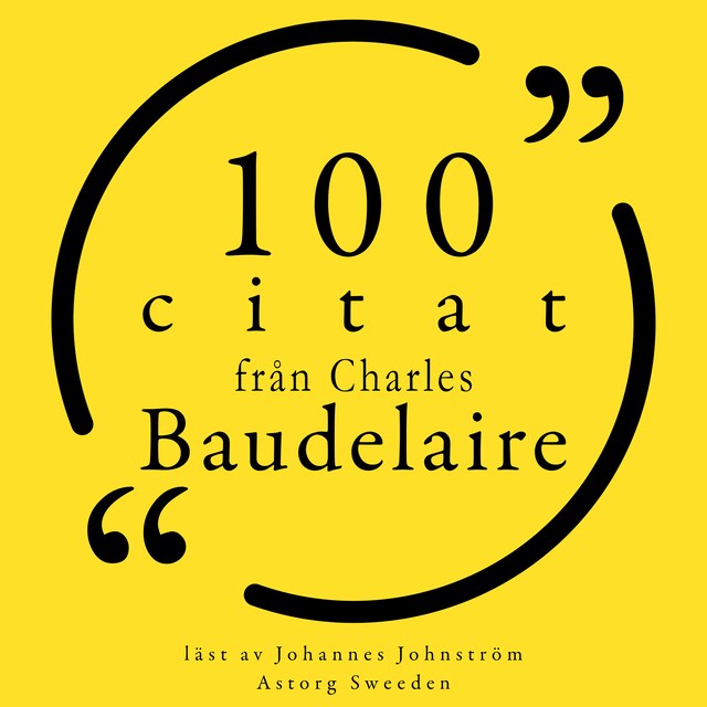Boekomslag van 100 citat från Charles Baudelaire