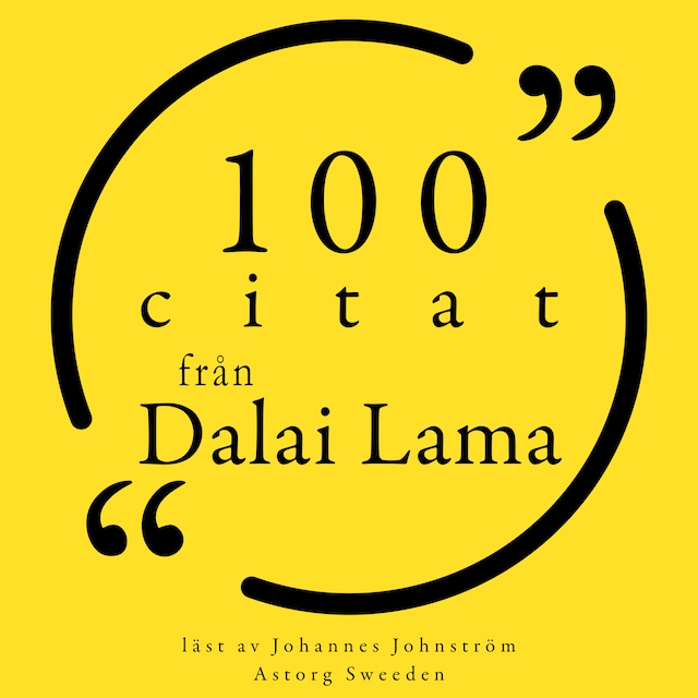 Couverture de livre pour 100 citat från Dalaï Lama