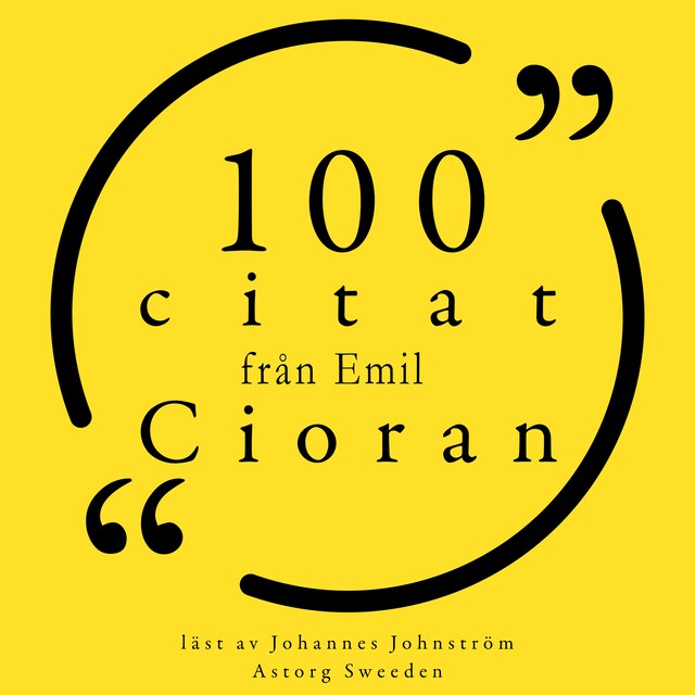 Bogomslag for 100 citat från Emil Cioran