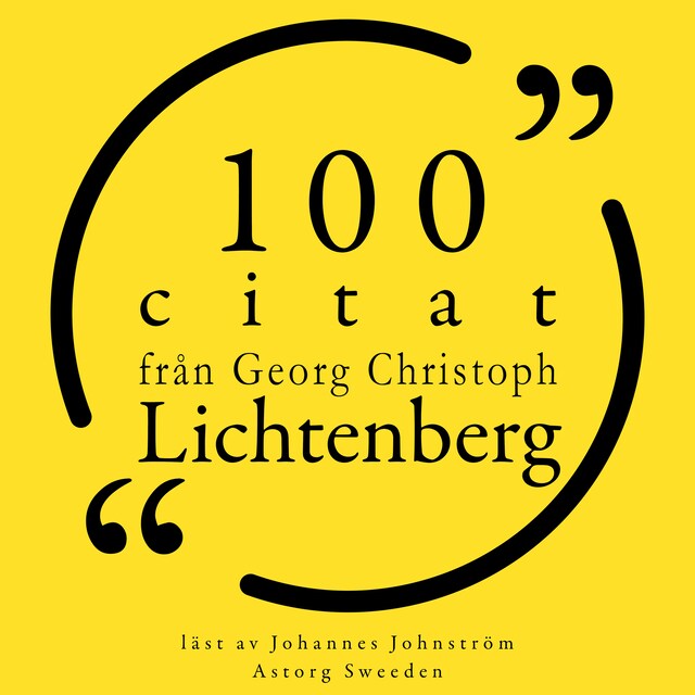 Boekomslag van 100 citat från Georg-Christoph Lichtenberg