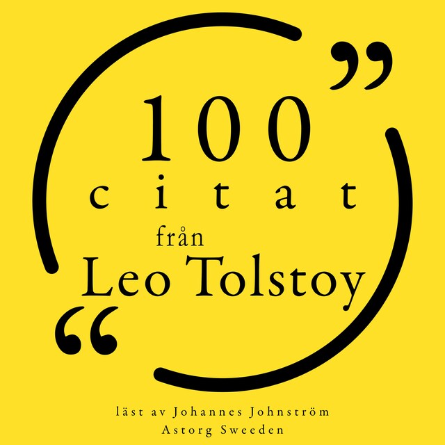 Book cover for 100 citat från Leo Tolstoy
