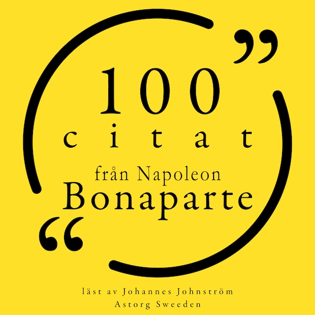 Boekomslag van 100 citat från Napoleon Bonaparte