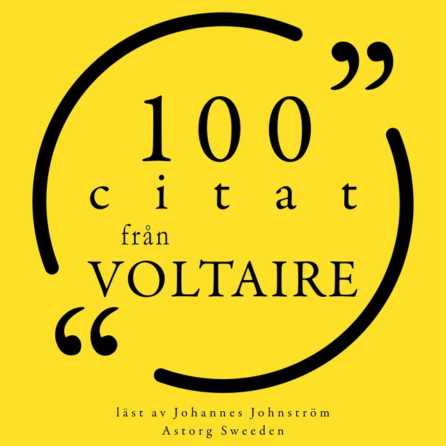 Kirjankansi teokselle 100 citat från Voltaire