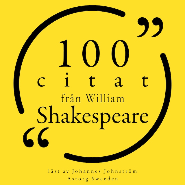 Portada de libro para 100 citat från William Shakespeare