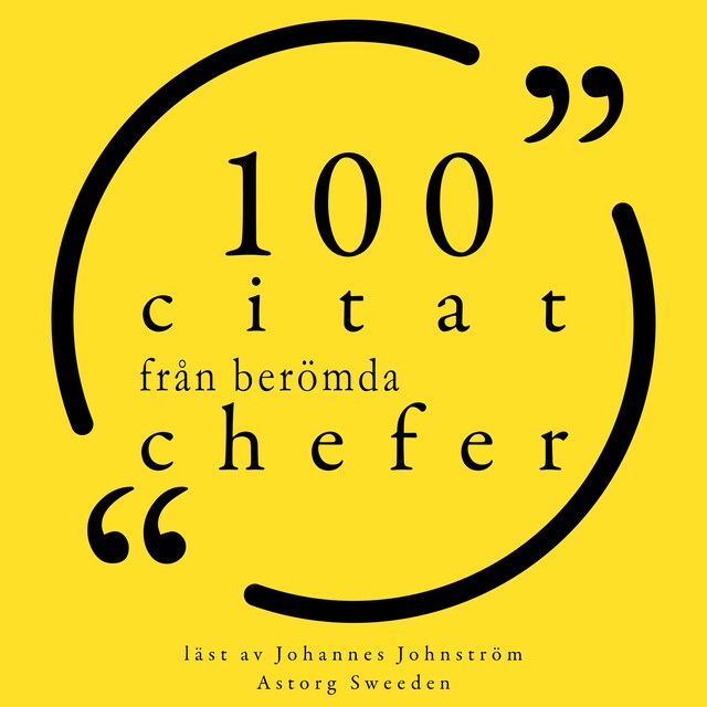 Buchcover für 100 citat från berömda chefer