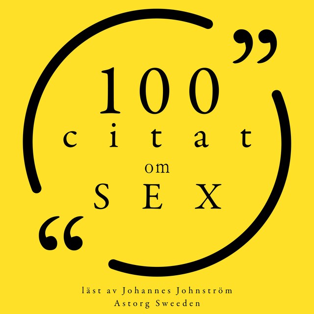 Portada de libro para 100 citat om sex