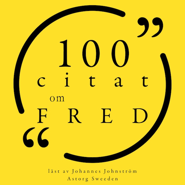 Book cover for 100 citat om fred