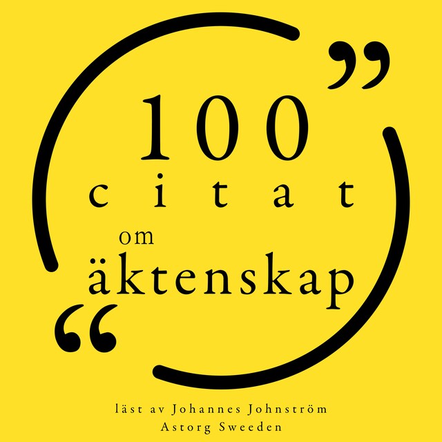 Book cover for 100 citat om äktenskap