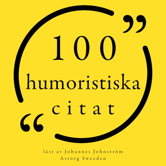 Book cover for 100 humoristiska citat