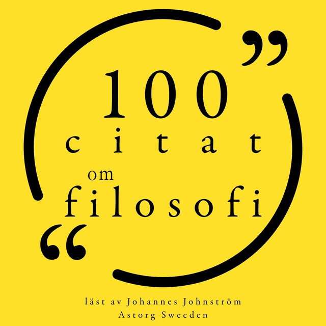 Okładka książki dla 100 citat om filosofi
