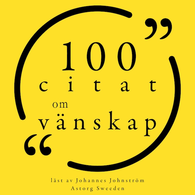 Buchcover für 100 citat om vänskap