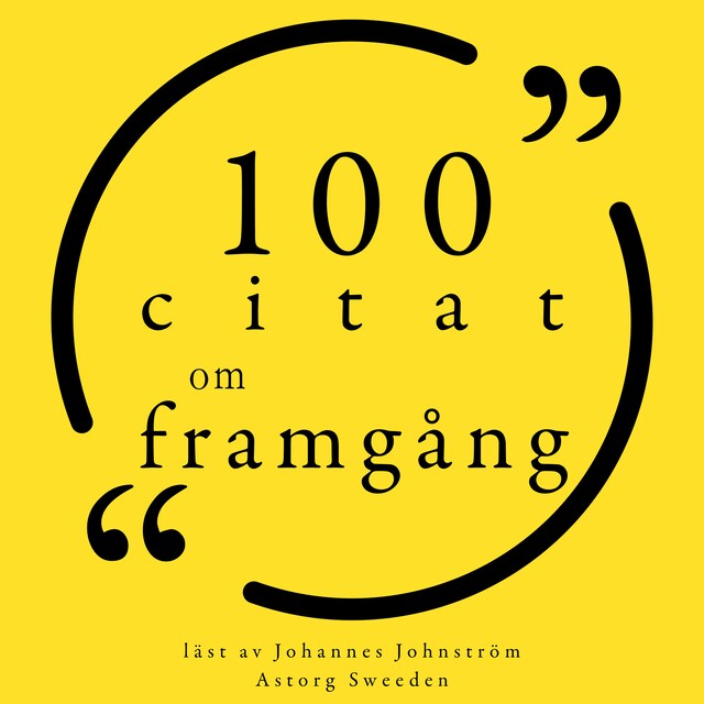 Buchcover für 100 citat om framgång