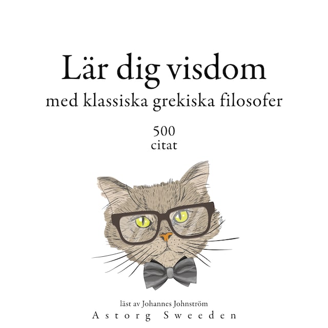 Boekomslag van Lärande visdom med grekiska klassiska filosofer 500 citat