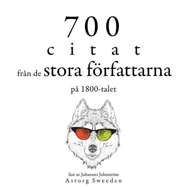 Okładka książki dla 700 citat från de stora författarna på 1800-talet