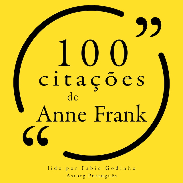 Buchcover für 100 citações de Anne Frank