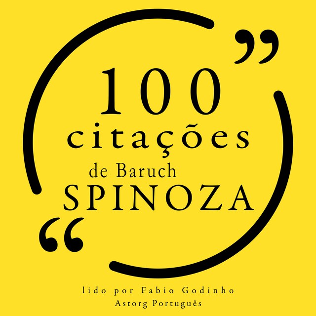 Okładka książki dla 100 citações de Baruch Spinoza