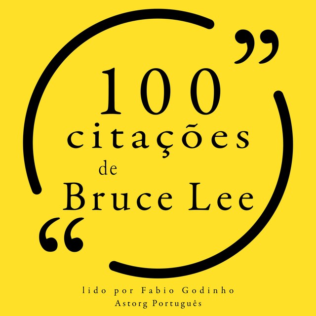 Couverture de livre pour 100 citações de Bruce Lee