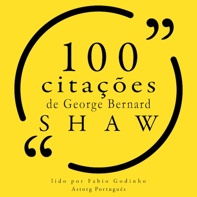 Couverture de livre pour 100 citações de George Bernard Shaw