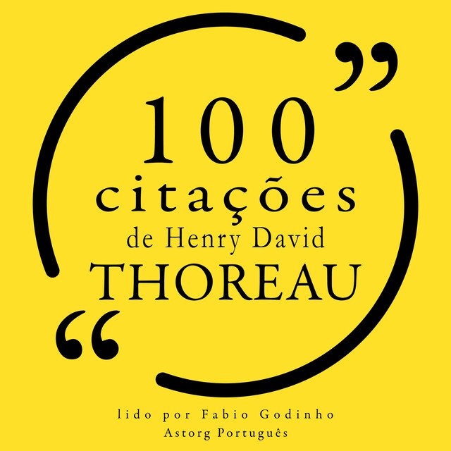Okładka książki dla 100 citações de Henry-David Thoreau
