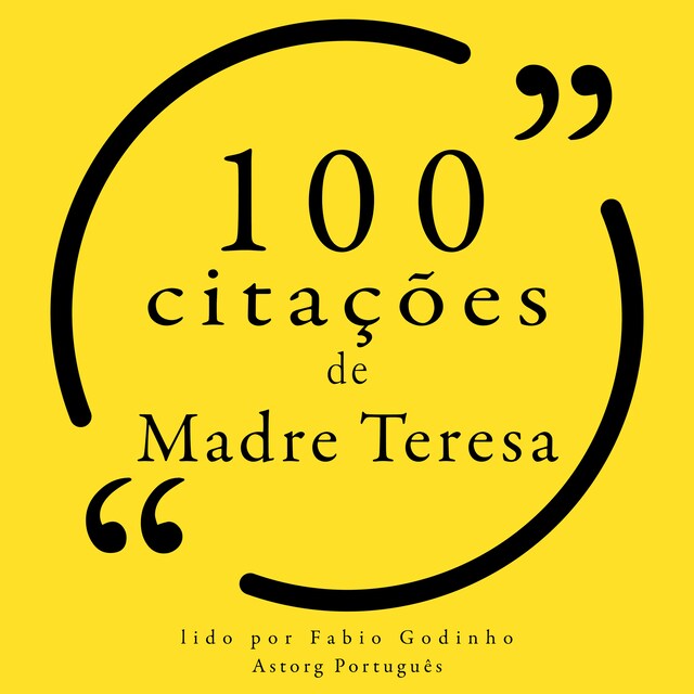 Couverture de livre pour 100 citações de Madre Teresa