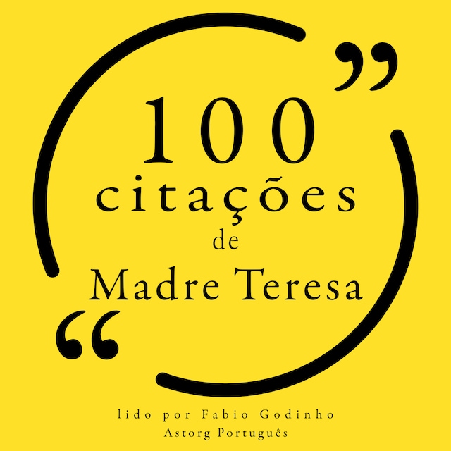 Portada de libro para 100 citações de Madre Teresa