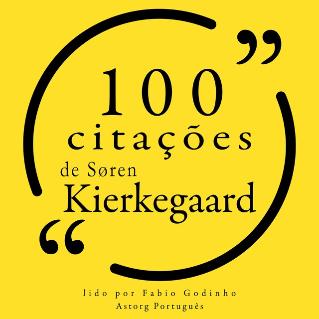 Kirjankansi teokselle 100 citações de Søren Kierkegaard