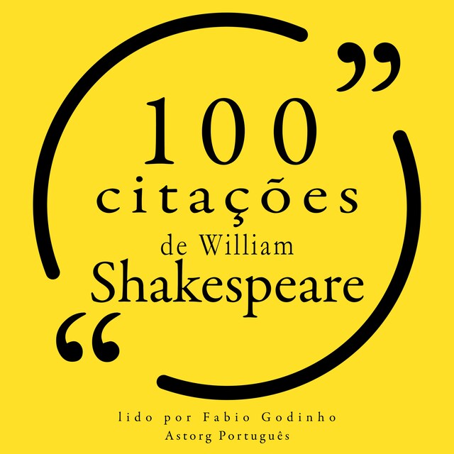 Copertina del libro per 100 citações de William Shakespeare