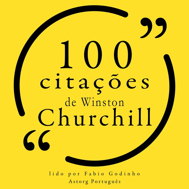 Couverture de livre pour 100 citações de Winston Churchill
