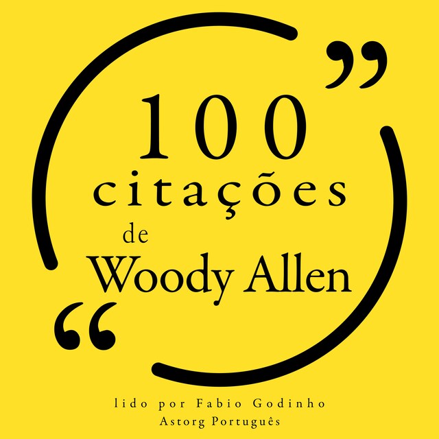 Boekomslag van 100 citações de Woody Allen