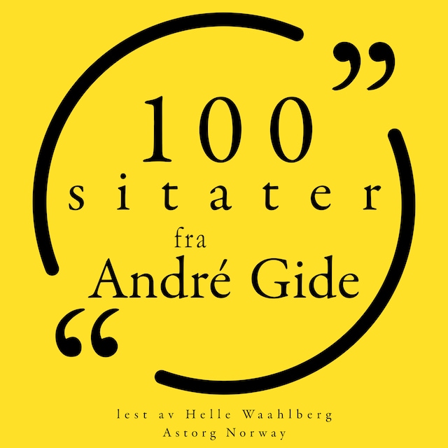 Copertina del libro per 100 sitater fra André Gide