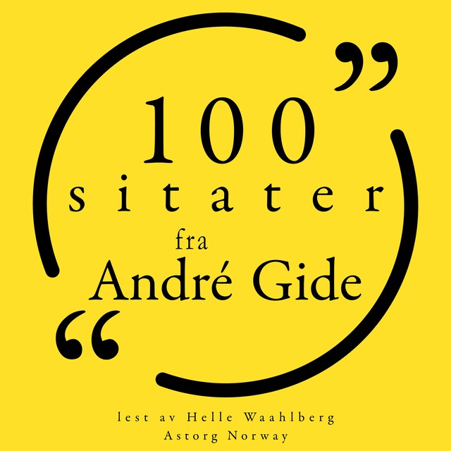 Bogomslag for 100 sitater fra André Gide