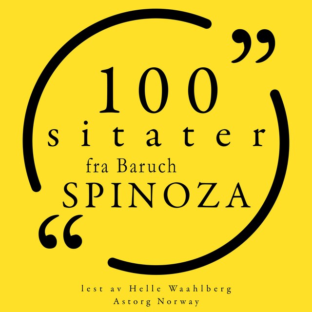 Book cover for 100 sitater fra Baruch Spinoza