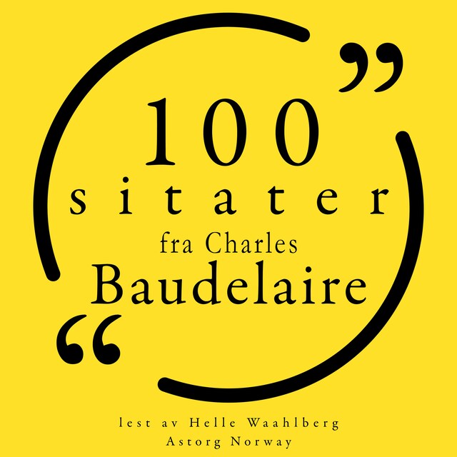 Book cover for 100 sitater fra Charles Baudelaire