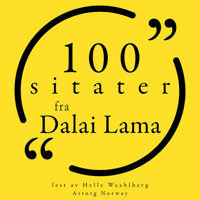 Couverture de livre pour 100 sitater fra Dalai Lama