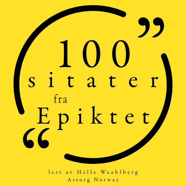 Book cover for 100 sitater fra Epictetus
